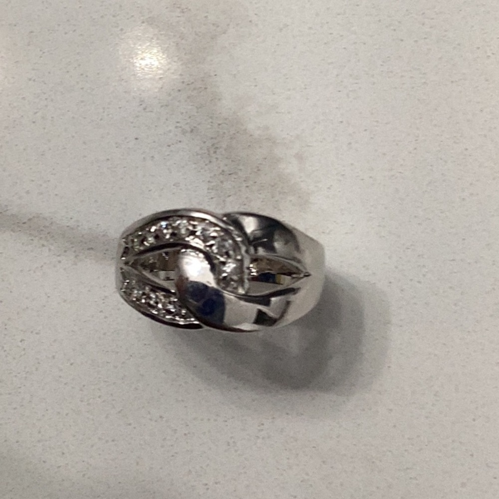 Lia Sophia Silver Knot Ring​ - Picture 2 of 4